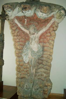 Vinco Svirskio kryžiaus, saugomo Kėdainių krašto muziejuje, fragmentas su „Nukryžiuotojo“ skulptūrėle. Danutės Mukienės nuotrauka